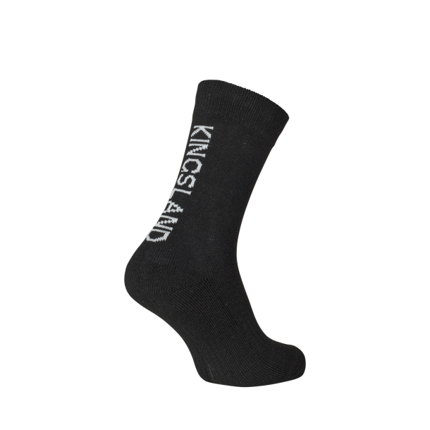Kingsland Aiden Woolmix Str�mper, 2-pak - BlackGrey Mix