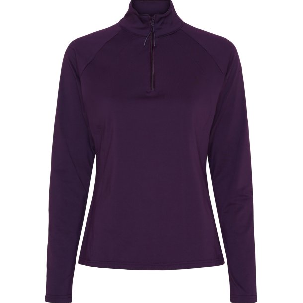 Equipage Redmond lang�rmet tr�je, half zip - Purple Pennant