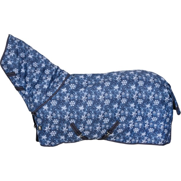 Horse Guard Snowflake Vinterd�kken med Aftagelig Hals - Navy