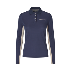 Kingsland KLAmy Dame Lang�rmet Poloskjorte - Evening Blue
