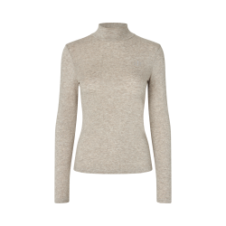 KLAbigail Turtleneck Strik - Beige Melange