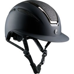 Equipage Guardian Ridehjelm med Glitter - Sort mat