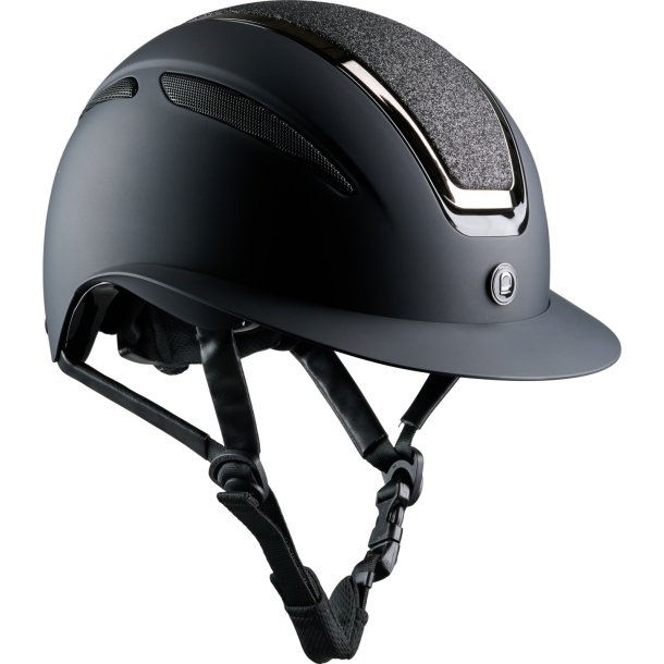 Equipage Guardian Ridehjelm med Glitter - Sort mat