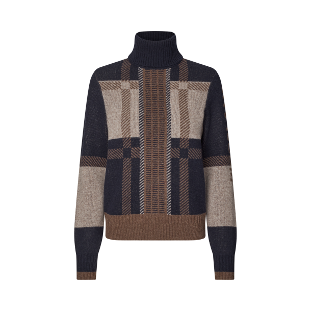 KLArin Strikket Rullekrave - Navy