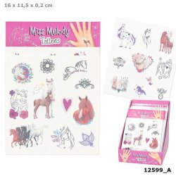 MISS MELODY Tatoveringer med hestemotiver. 