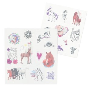 MISS MELODY Tatoveringer med hestemotiver. 