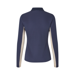 Kingsland KLAmy Dame Lang�rmet Poloskjorte - Evening Blue