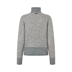 KLAudrey Striktr�je med Half Zip til Dame - Light Grey Melange