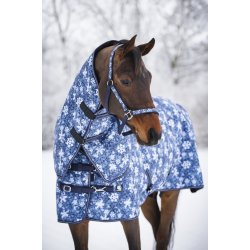 Horse Guard Snowflake Vinterd�kken med Aftagelig Hals - Navy