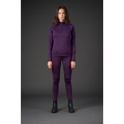 Equipage Redmond lang�rmet tr�je, half zip - Purple Pennant