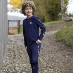 KLAli Junior Tr�nings T-Shirt med O-hals - Evening Blue