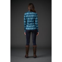Equipage Montana Lang�rmet Tr�je, Half Zip - Majolica Blue