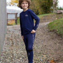 Kingsland KLAlexis Junior Ride Tights med F-Grip - Garnet
