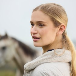 KLAlba Vatteret Ridejakke til Kvinder - Beige Dove