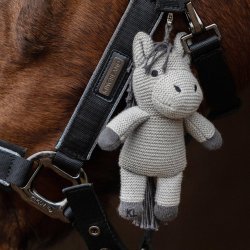 Monty Strikket Heste Bamse - Grey