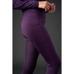 Equipage Shannon ridetights, fullgrip - Purple Pennant