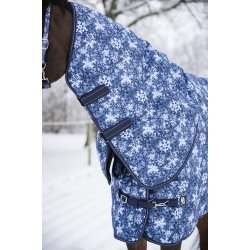 Horse Guard Snowflake Vinterd�kken med Aftagelig Hals - Navy