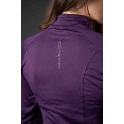 Equipage Redmond lang�rmet tr�je, half zip - Purple Pennant