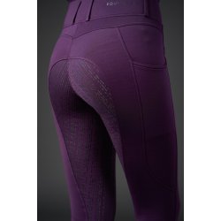 Equipage Shannon ridetights, fullgrip - Purple Pennant