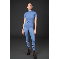 EQUIPAGE HASTY T-shirt med  lynls. Coronet Blue