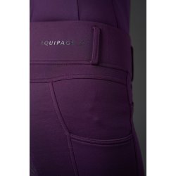 Equipage Shannon ridetights, fullgrip - Purple Pennant