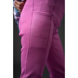 Equipage Sophia vinterridetights til b�rn, fullgrip - Radiant Orchid