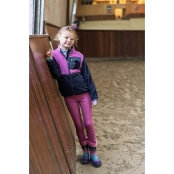 Equipage Sophia vinterridetights til b�rn, fullgrip - Radiant Orchid