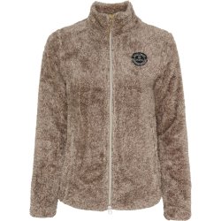 EQUIPAGE MILES Teddy fleecetrje med lynls. Dune