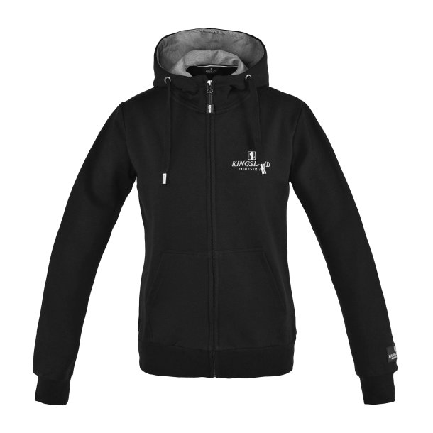 KINGSLAND CLASSIC Unisex Hoodie med lynl�s. Sort