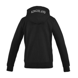 KINGSLAND CLASSIC Unisex Hoodie med lynl�s. Sort