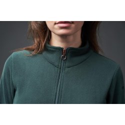 EQUIPAGE GILLY Fleececardigan. Darkest Spruce/Flaskegrn
