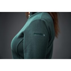EQUIPAGE GILLY Fleececardigan. Darkest Spruce/Flaskegrn