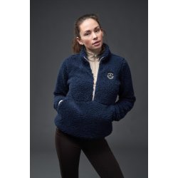 EQUIPAGE JOELLE Teddy fleecetrje. Navy
