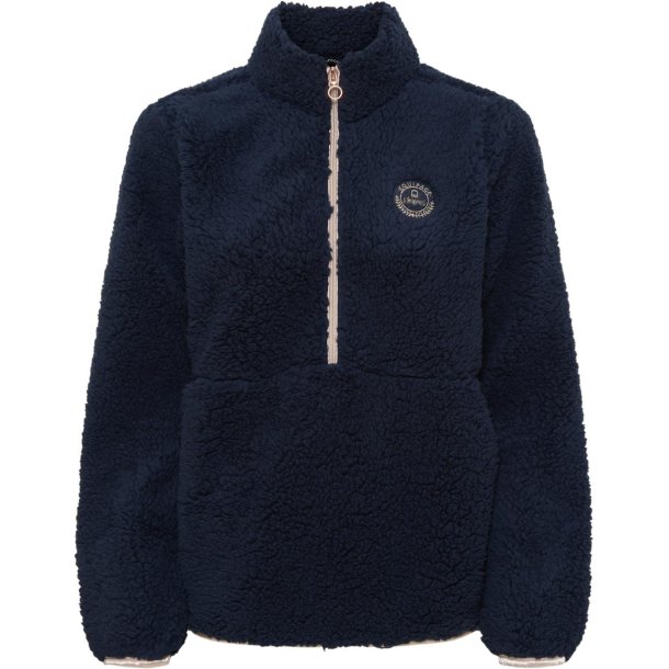 EQUIPAGE JOELLE Teddy fleecetrje. Navy