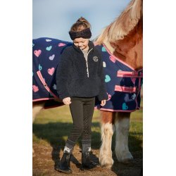 EQUIPAGE KIDS JOELLE teddy fleecetrje. Navy