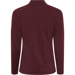 EQUIPAGE JEMMA langrmet half-zip T-shirt. Wine