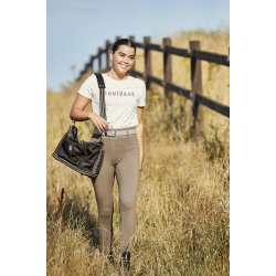 EQUIPAGE KYLIE Kortrmet T-shirt. Sandfarvet