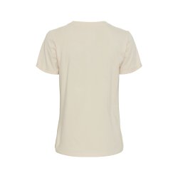 EQUIPAGE KYLIE Kortrmet T-shirt. Sandfarvet