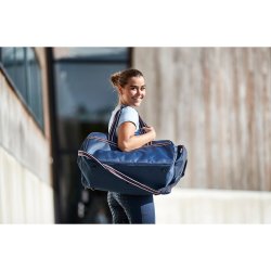 EQUIPAGE Weekendtaske. Navy/Bordeaux