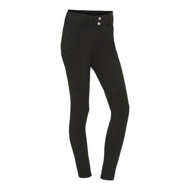 EQUIPAGE LEONI Ridebukser med fuld grip. Sort