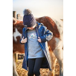 EQUIPAGE KIDS LINDA Langrmet bluse. Grey Melange