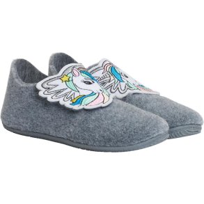 EQUIPAGE KIDS LARA Hjemmesko. Grey Melange