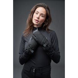 EQUIPAGE LUCINDA 3-finger vanter. Sort