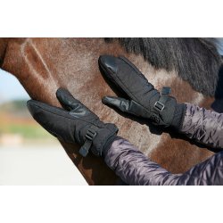 EQUIPAGE LUCINDA 3-finger vanter. Sort