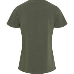EQUIPAGE MELINA Kortrmet T-shirt. Forest