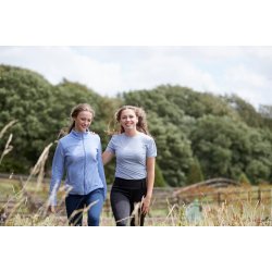 EQUIPAGE MARA Kortrmet T-shirt. Jacaranda Blue