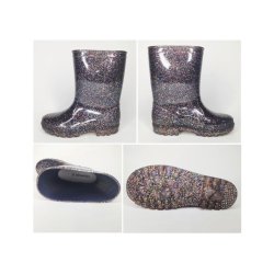 EQUIPAGE KIDS MILLIE Glitter gummistvler. Navy