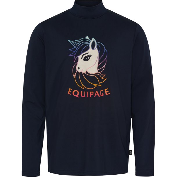 EQUIPAGE KIDS VELLA Lngrmet ridetrje. Navy