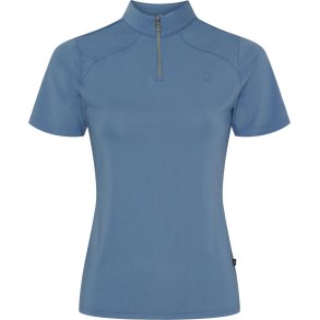 EQUIPAGE HASTY T-shirt med  lynls. Coronet Blue