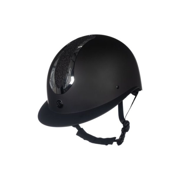 HKM ILLUSION Ridehjelm. Sort/slv
